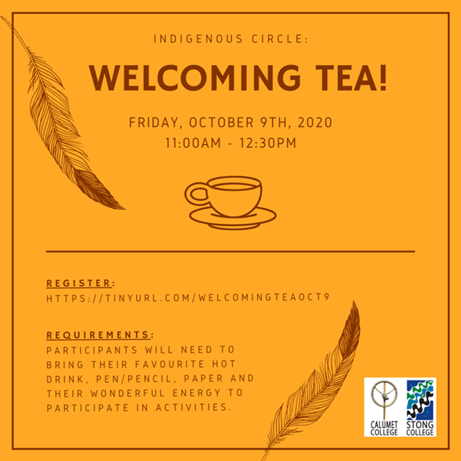 Indigenous Circle Welcoming Tea Poster